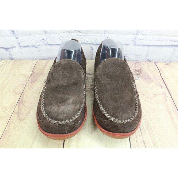 LL Bean Mountain Slippers Suede Bean Boot Brown Size 9 M - Picture 5 of 9